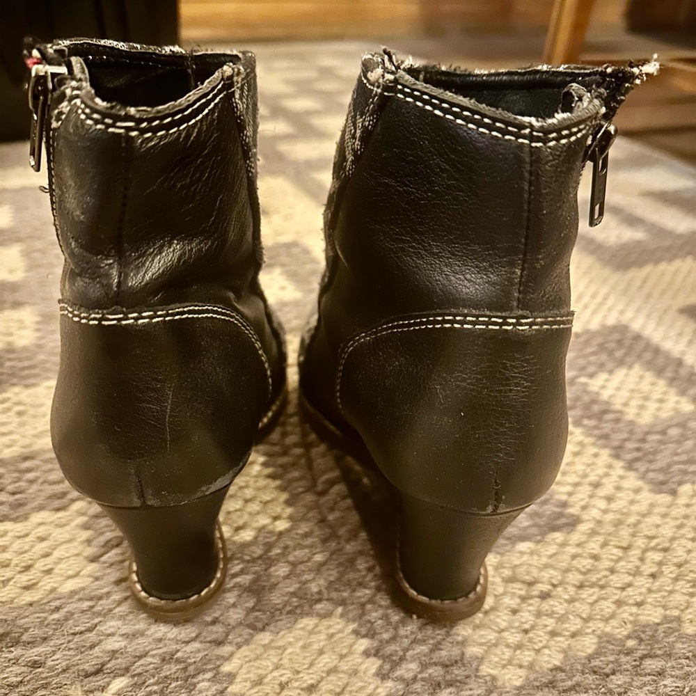 Anthropologie Black and White  Ankle Boots- Buyamba - Picture 2 of 5